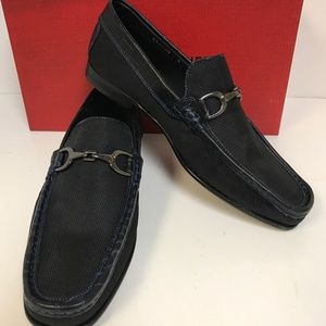 Donald J Pliner Darrin3-K Black King Fabric Loafer NEW